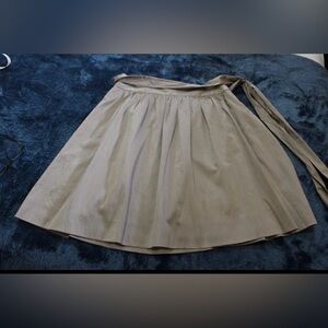J Crew Taupe Paperbag Skirt with Sash SZ 2